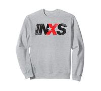 INXS Distressed Logo On Grey Felpa