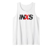 INXS - Distressed Logo On White Canotta