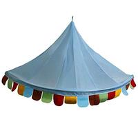 Inzopo Tenda da gioco a baldacchino con tenda di garza per bambini, per leggere e giocare, zanzariera (47 × 23 × 23) mezzaluna