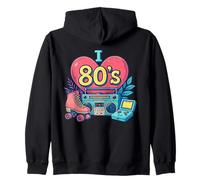 Io amo gli anni '80 retrò giù memoria corsia illustrazione Felpa con Cappuccio