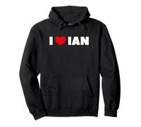 Io Amo Ian Felpa con Cappuccio