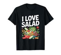 Io Amo Insalata vegetariana delizia Illustrazione Maglietta
