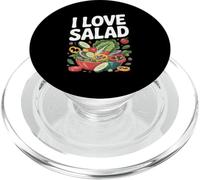 Io amo insalata vegetariana delizia illustrazione PopSockets PopGrip per MagSafe