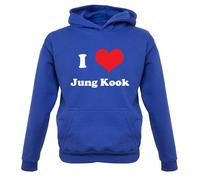 Io Amo Jung Kook Felpa Bambini Cappuccio - K Pop Fan Tour Music