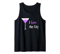 Io Amo la Città. Viola Martini Drink Glass Cityscape Canotta