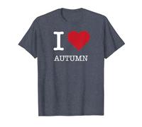 Io Amo l'autunno, Amo l'autunno Maglietta, Uomo, Pervinca, 4XL