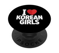Io amo le ragazze coreane Dichiarazione divertente PopSockets PopGrip Adesivo
