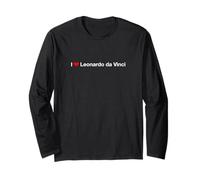 Io Amo Leonardo da Vinci Maglia a Manica