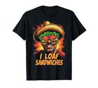 Io Amo Sandwich Cibo Formaggio Lover Maglietta