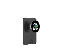 Io amo tartarughe carino cartone animato illustrazione PopSockets PopWallet per MagSafe