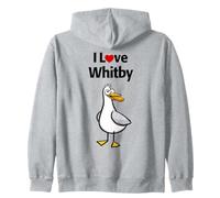 Io Amo Whitby Felpa con Cappuccio