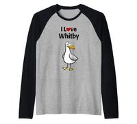 Io Amo Whitby Maglia con Maniche Raglan