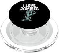 Io amo zombie raccapricciante mano illustrazione PopSockets PopGrip per MagSafe
