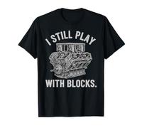 Io Ancora Gioco con Blocks Racing. Maintenance Man Presenta Maglietta