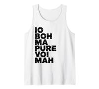 Io Boh Ma Pure Voi mAh Detto Donna con Scritta Divertente Canotta