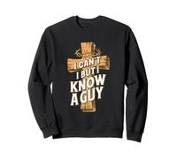 Io Can't But I Know A Guy Retro Vintage Felpa