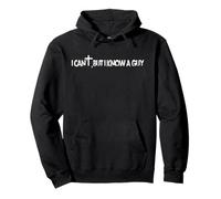 Io Can't But I Know A Guy Retro Vintage Felpa con Cappuccio