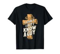 Io Can't But I Know A Guy Retro Vintage Maglietta