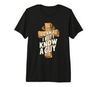 Io Can't But I Know A Guy Retro Vintage Maglietta Premium