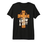 Io Can't But I Know A Guy Retro Vintage Maglietta Premium