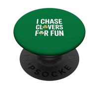 Io Chase Clovers Per Divertimento St Patricks Partito PopSockets PopGrip Adesivo
