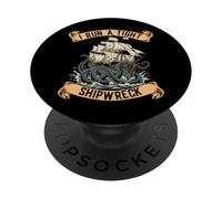 Io Corro Un Naufragio Stretta Homeschool Mamma PopSockets PopGrip Adesivo