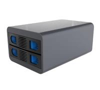 IO Crest 2 Bay Tool Meno Vassoio Hot Swappabe 2.5" 3.5" SATA Non Raid Esterno USB 3.0 Enclosure SY-ENC50124