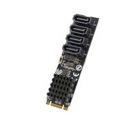 IO CREST 4 porte RAID SATA III 6Gbp/s a M.2 B+M Key Adapter PCI-e 3.0 x2 bandwith SY-ADA40172