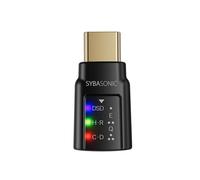 IO Crest Adattatore audio DAC USB-C DSD128 384K/32-bit a amplificatore audio da gioco da 3,5 mm