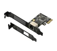 IO CREST Scheda di rete PCIe da 5,0 GB - Scheda di rete PCIe a 5.0 Gigabit Ethernet, supporta Windows 11/10/8.1/8/7, Win Server 2022/2019/2016, Linux