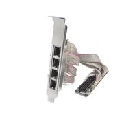 IO CREST Scheda Ethernet chiave SI-PEX24092 di gigabit M.2 M+B di 4 porti