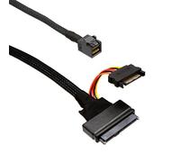 IO Crest U.2 10-Inch NVMe PCIe a Mini SAS Solid State Drive Cable - Verde