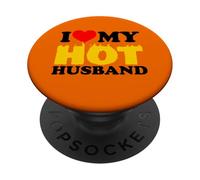 Io Cuore Il Mio Caldo Marito PopSockets PopGrip Adesivo