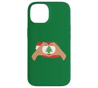 Io cuore Libano, bandiera del Libano, bandiera patriottica libanese Custodia per iPhone 14