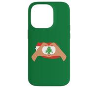 Io cuore Libano, bandiera del Libano, bandiera patriottica libanese Custodia per iPhone 14 Pro