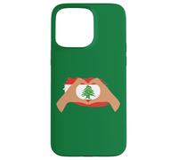 Io cuore Libano, bandiera del Libano, bandiera patriottica libanese Custodia per iPhone 15 Pro Max
