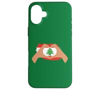 Io cuore Libano, bandiera del Libano, bandiera patriottica libanese Custodia per iPhone 16 Plus