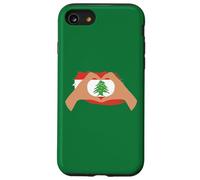 Io cuore Libano, bandiera del Libano, bandiera patriottica libanese Custodia per iPhone SE (2020) / 7/8