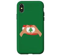 Io cuore Libano, bandiera del Libano, bandiera patriottica libanese Custodia per iPhone X/XS