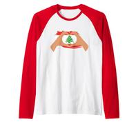 Io Cuore Libano, Bandiera del Libano, Bandiera patriottica libanese Maglia con Maniche Raglan