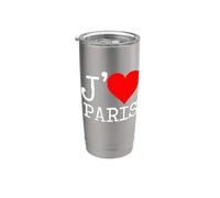 Io cuore Parigi J'adore Paris Bicchiere termico in acciaio inox doppia parete