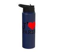 Io cuore Parigi J'adore Paris Stainless Steel Insulated Water Bottle