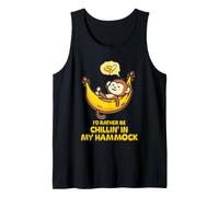 Io d Rather be Chillin' in My Hammock Cute Monkey Camp Kawaii Canotta