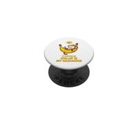 Io d Rather be Chillin' in my Hammock Cute Monkey Camp Kawaii PopSockets PopGrip Adesivo