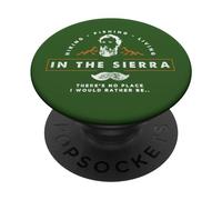 Io d Rather Be In The Sierra - Backpacking Adventure Inspired PopSockets PopGrip Adesivo