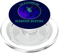 Io d Rather Be Scorpion Hunting Aracnidi Desert Night Watch PopSockets PopGrip per MagSafe