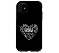 Io d Rather Be Trading Cuore con linea sottile icone design Custodia per iPhone 11