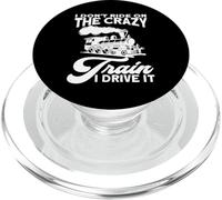 Io don `t giro sul treno pazzo io guido io mi treno PopSockets PopGrip per MagSafe