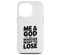 Io e Dio contro chi vuole perdere motivazionale Custodia per iPhone 13 Pro