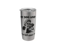 io e il mio cane parliamo di te Bracco tedesco a pelo corto Bicchiere termico in acciaio inox doppia parete